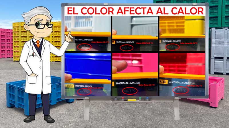 como afecta el calor del sol a los contenedores palot de plástico de polietileno de alta densidad