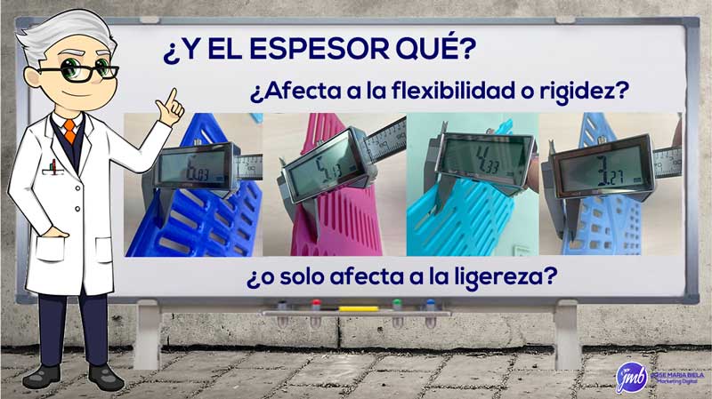 espesores y grosor de las paredes en los contenedores palox de plástico