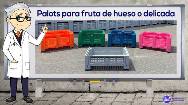 Palots de plástico para fruta delicada, tutorial y información