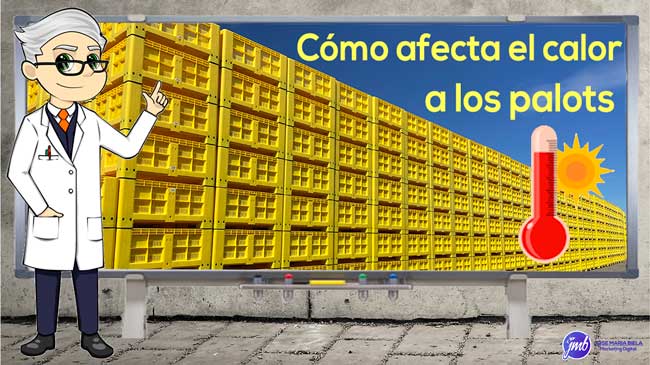 Exposición de palox de plástico al sol y calor. Como afecta el color